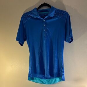 Vibrant Blue Button Down Women's Shirt